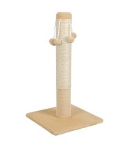 Дряпка Природа Д04 стовпчик 67 см з 4-ма бубонами бежева - 1 шт - 1 шт