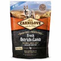 Сухий корм Carnilove Fresh Ostrich & Lamb для дорослих собак дрібних порід, ягня та страус, 1 - 1.5 кг