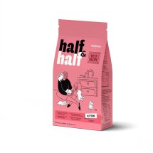 Сухий корм Half&Half для кошенят, з яловичиною - 2 кг