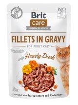 Вологий корм Brit Care Cat Pouch для котів, філе в соусі, качка - 85 г