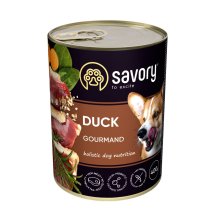 Вологий корм Savory для дорослих собак усіх порід з качкою - 400 г