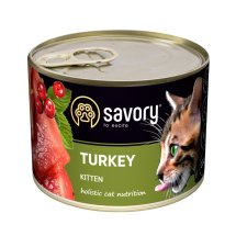 Вологий корм Savory для кошенят з індичкою - 100 г - 200 г