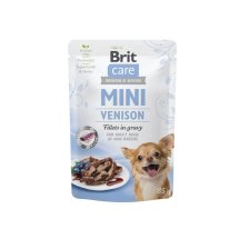 Вологий корм Brit Care Mini для дорослих собак мініатюрних порід філе з дичиною в соусі - 85 г