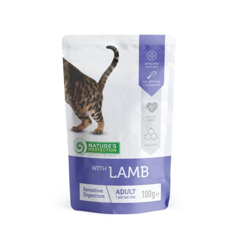 Пауч Nature's Protection Cat Sensitive digestion with Lamb - 100 г - 100 г
