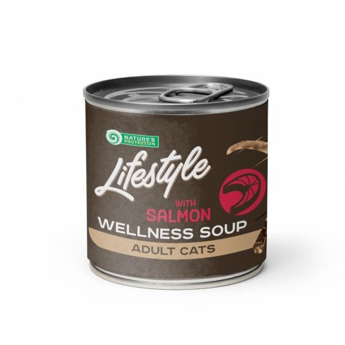 Вологий корм Nature's Protection Cat Lifestyle Adult Sterilised Soup Salmon Суп для стерилізованих котів з лососем - 140 мл - 140 мл