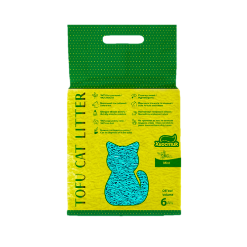 Наповнювач Хвостик ТОФФУ М'ята - 2.6кг/6 л - 2.6кг/6 л