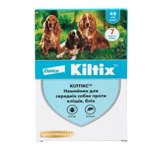 Нашийник Kiltix КІЛТЕКС для собак від бліх та кліщів Великий - 66 см