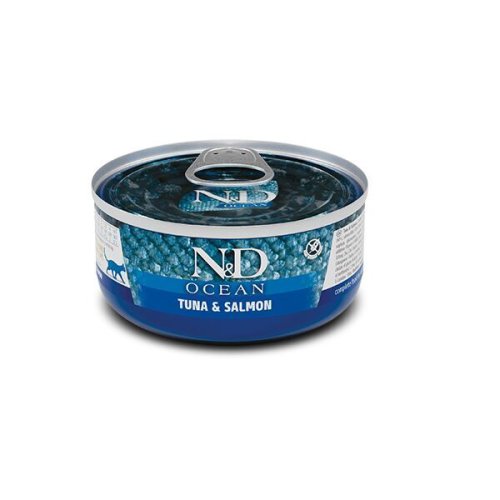 Вологий корм Farmina Cat N&D Grain Free OCEAN TUNA AND SALMON тунець лосось - 70 г - 70 г