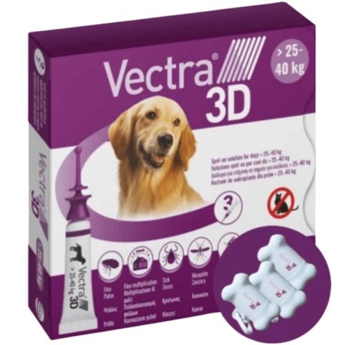 Крплі Ceva Vectra 3D Вектра для собак 25-40 кг від бліх - 1 шт