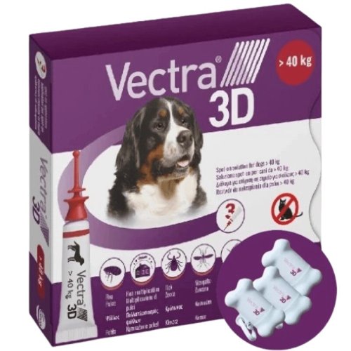 Крплі Ceva Vectra 3D Вектра для собак 40-65 кг від бліх - 1 шт