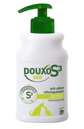 Шампунь Ceva Douxo Дуксо S3 СЕБ для собак і котів із жирною шкурою - 200 мл