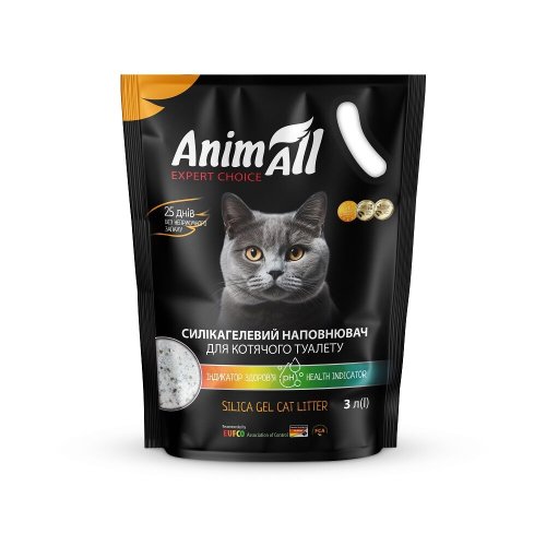 Наповнювач Animall Силікагель з індикатором - 3 л - 3 л