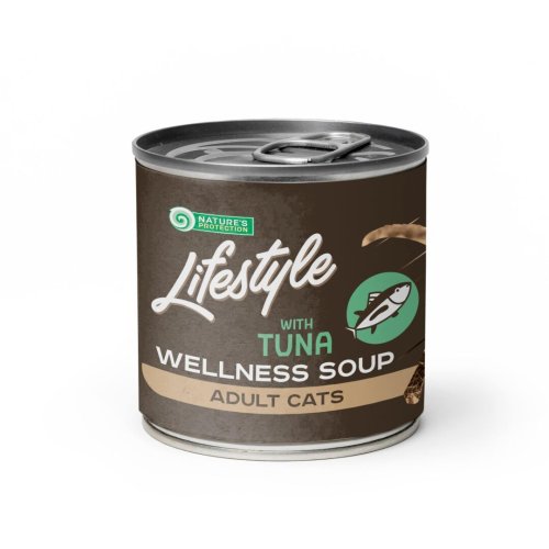 Вологий корм Nature's Protection Cat Lifestyle Adult Sensitive digestion Soup Tuna Суп для котів з чутливим травленням з тунцем - 140 мл - 140 мл