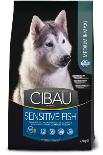 Сухий корм Farmina Dog CIBAU SENSITIVE ADULT MEDIUM & MAXI з чутливим травленням з рибою - 12 кг