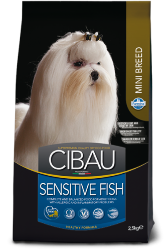Сухий корм Farmina Dog CIBAU SENSITIVE ADULT MINI з чутливим травленням з рибою - 2.5 кг