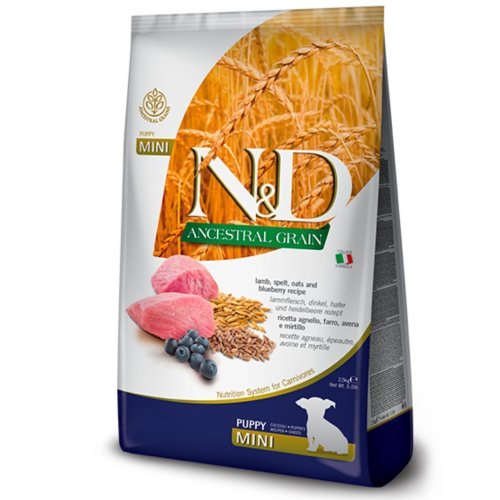 Сухий корм Farmina Dog N&D Low Grain LAMB & BLUEBERRY PUPPY MINI - 2.5 кг