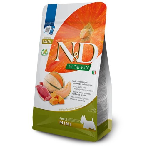 Сухий корм Farmina Dog N&D Grain Free PUMPKIN DUCK & CANTALOUPE ADULT MINI з качкою та динею - 2 кг