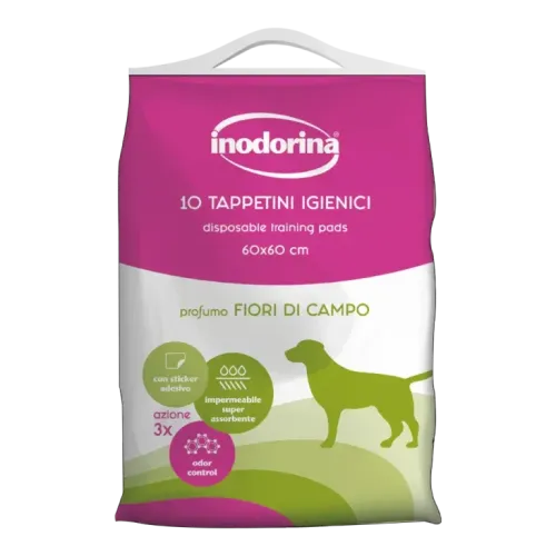 Пелюшки Indorina Tappetini Fiori Di Campo для собак, з ароматом польових квітів 60х60 см - 10 шт
