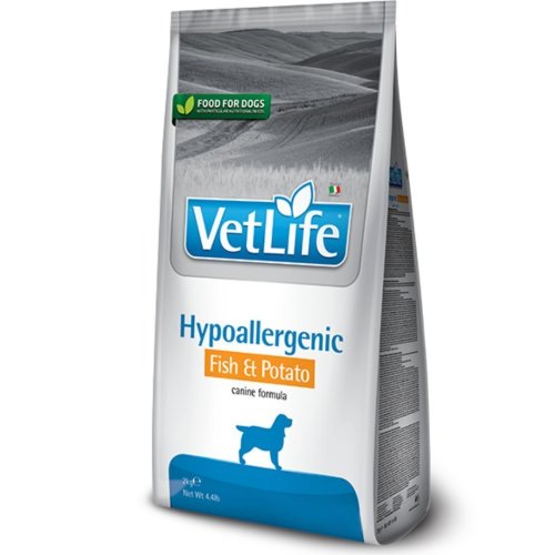 Сухий корм Farmina Dog Vet Life Hypoallergenic Fish & Potato дієтитчне харчування при харчовій алергії - 12 кг