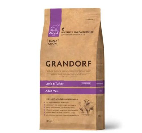 Сухий корм Grandorf Dog Maxi Lamb Turkey для собак ягня та індичка для крупних порід - 10 кг