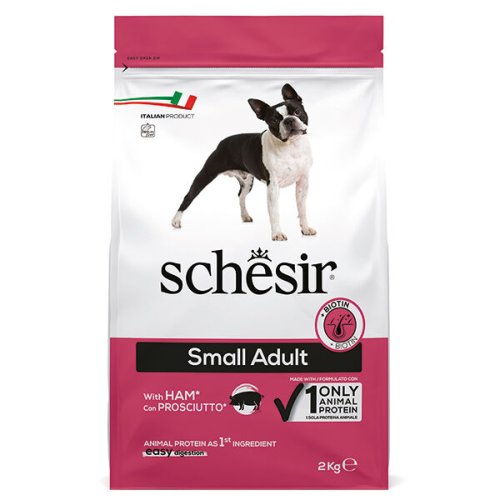 Сухий корм Schesir Dog Small Adult Ham ШИНКА для собак малих порід - 2 кг