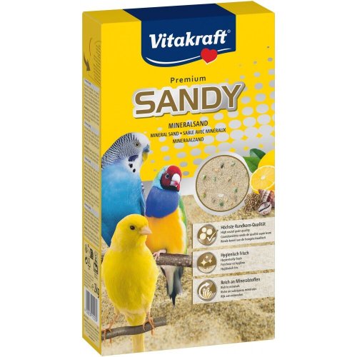 Наповнювач Vitakraft Sandy Mineralsand для кліток птахів пісок - 2 кг