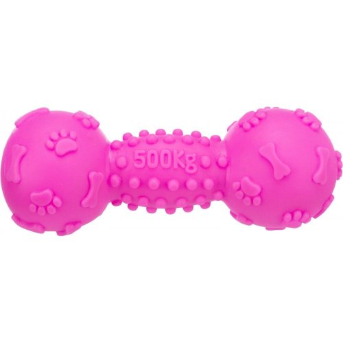 Іграшка Trixie для собак Гантель з пискавкою та лапками вініл - 19 см