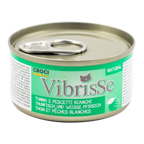 Вологий корм Vibrisse Cat Для котів тунець біла риба - 70 г
