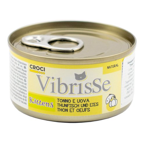 Вологий корм Vibrisse Cat Для кошенят тунець яйця - 70 г