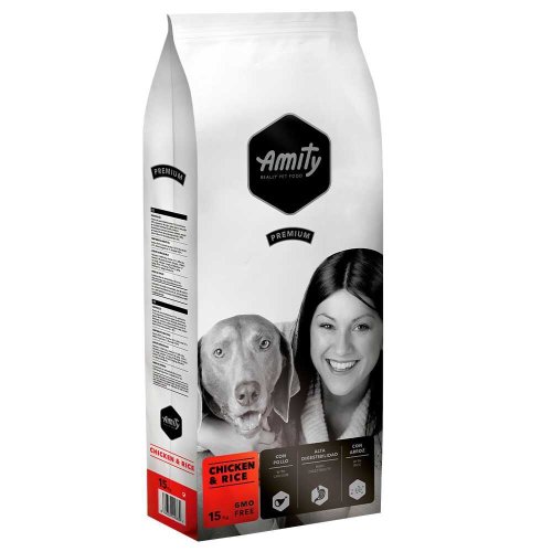 Сухий корм Amity Dog Chicken&Rice для собак повсякденний з куркою і рисом - 15 кг