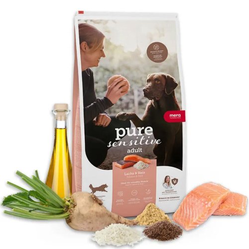 Сухий корм Mera Dog Pure Sensitive Lachs&Reis корм для дорослих собак з лососем та рисом - 1 кг