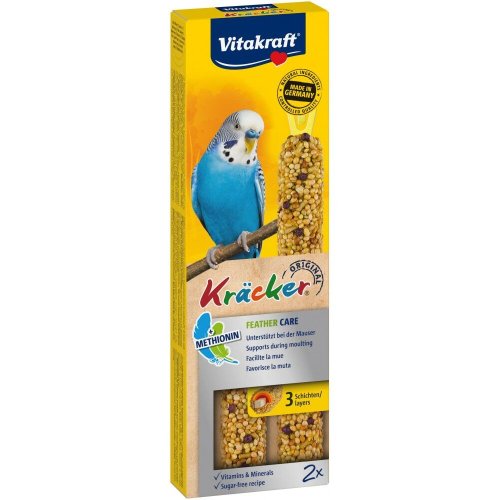 Ласощі Vitakraft Kracker Original Feather Care крекер для декоративних папуг у період линьки - 2 шт