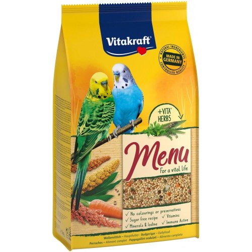 Корм Vitakraft Menu для хвилястих папуг - 1 кг