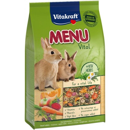 Корм Vitakraft Premium Menu для декоративних гризунів та кроликів - 3 кг