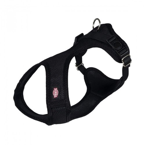 Шлея Trixie для собак Soft м'яка нейлон чорний розмір 35-60 см/15 мм - S-M
