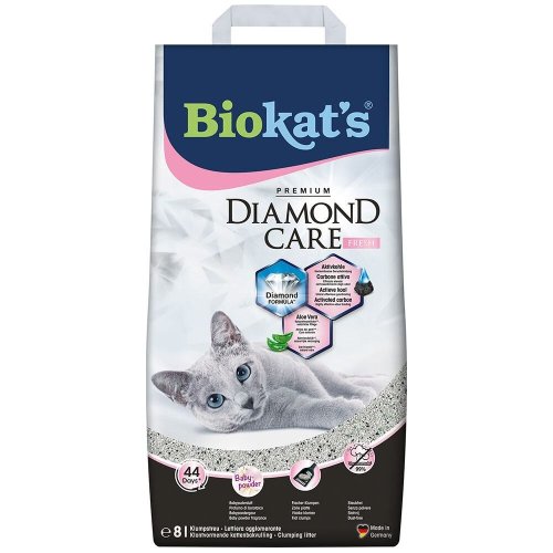 Наповнювач бентонітовий Biokats Diamond Fresh - 8 л