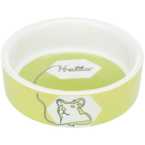 Миска Trixie для гризунів Hello Hamster хом як керамічна 8 см - 90 мл