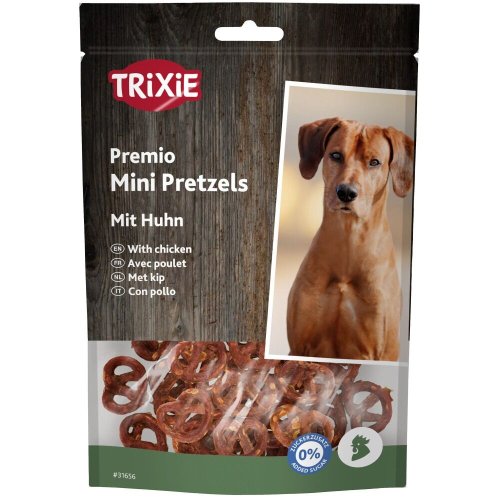 Ласощі Trixie Mini Pretzels для собак крендель з куркою - 100 г