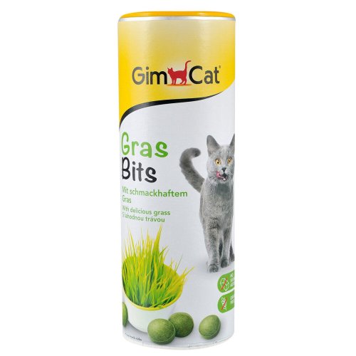 Ласощі вітамінізовані GimCat Gras Bits для котів усіх порід трав яні кульки - 425 г