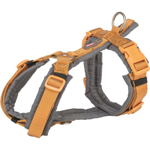 Шлея Trixie Premium для собак трекінгова M 53-64 см 20 мм - Оранжево-сірий