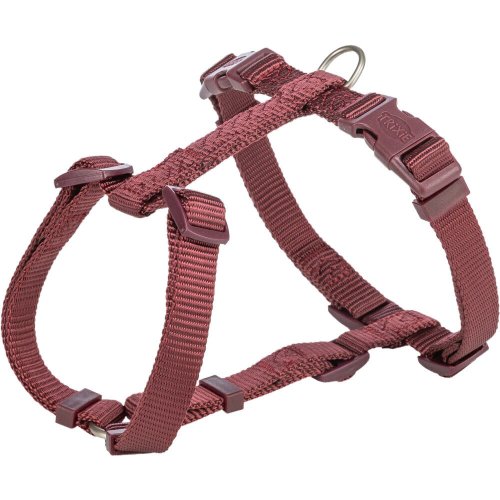 Шлея Trixie Premium H-harness для собак M-L 52-75 см 20 мм - Бордовий