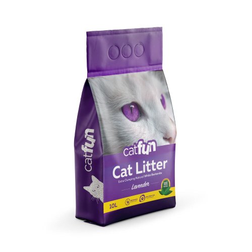 Наповнювач бентонітовий Catfun з ароматом лаванди - 10 л