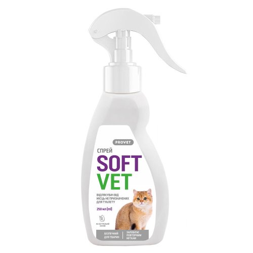 Спрей Provet SOFTVET відлякувач від місць не призначених для туалету для котів - 250 мл