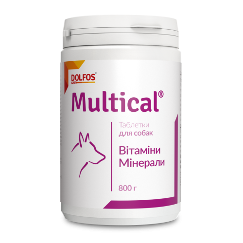 Вітаміни Dolfos для собак Мультикаль 1т/10кг - 510 таб