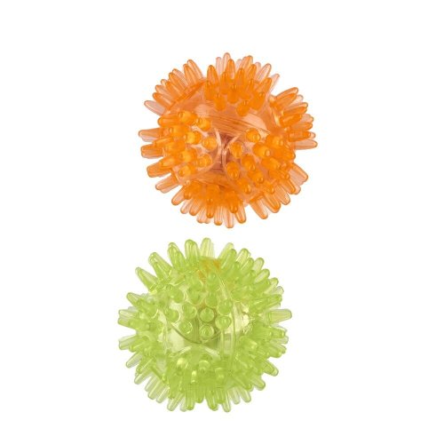 Іграшка для котів Animall CrazZzy Колючі м'ячики для котів d-50 мм помаранчеві-зелені - 1 шт - 1 шт