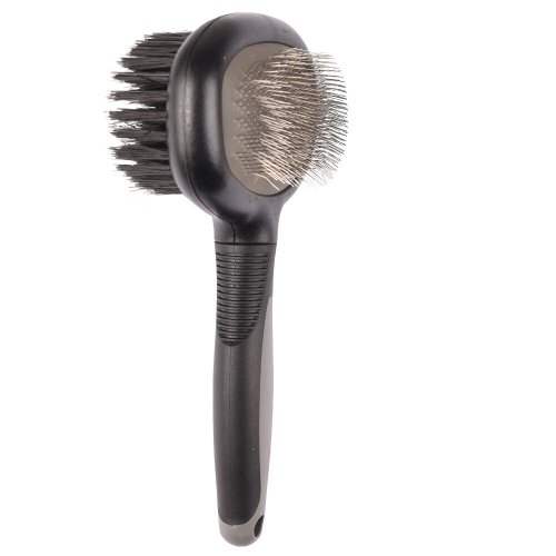 Двостороння щітка-пуходерка Flamingo COMFORT 2в1 для собак L 19Х11.3 см - 1 шт