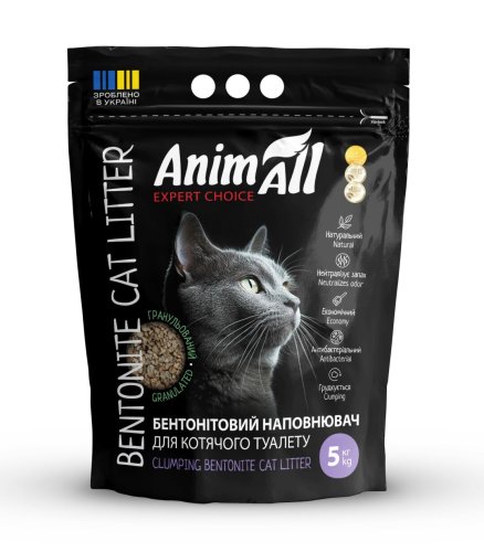 Наповнювач Animall Бентонітовий гранульований - 5 кг