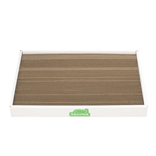 Дряпка картонна Хвостик для котів "Платформа S" 24х50х5 - 1 шт - 1 шт