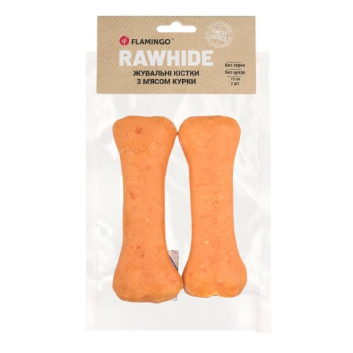 Жувальні кістки Flamingo Dog для собак з м'ясом курки 2 шт 15 см - 220 г