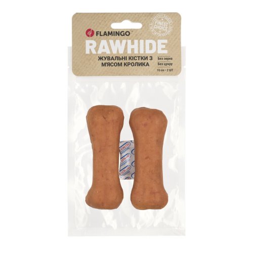 Жувальні кістки Flamingo Dog для собак з м'ясом кролика 2 шт 10 см - 120 г